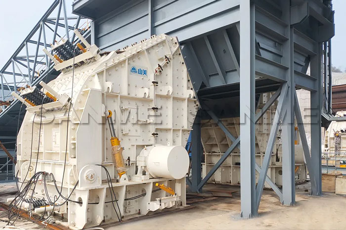 时产3600吨|德赢VWIN大型反击式破碎机服务于江西骨料项目