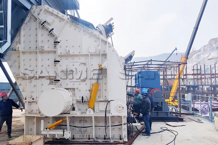 时产3600吨|德赢VWIN大型反击式破碎机服务于江西骨料项目