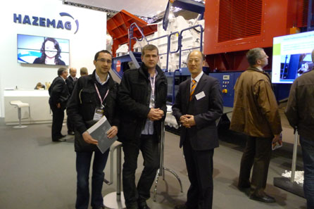 上海德赢VWIN与德国HAZEMAG以联合参展的形式成功亮相Intermat 2012展会