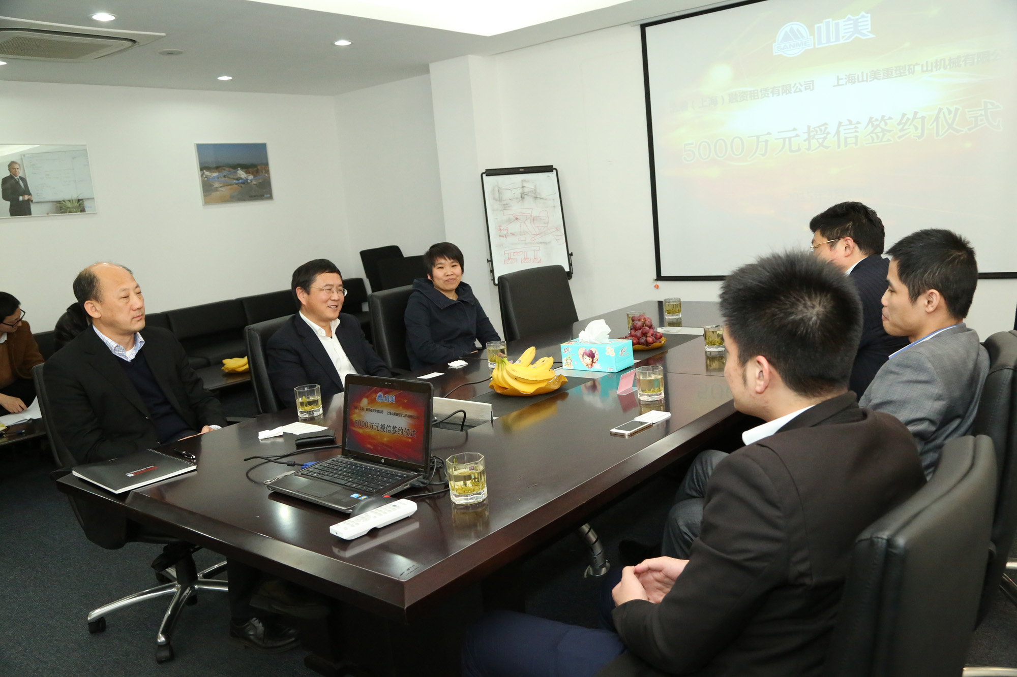 德赢VWIN董事会成员与融资租赁公司代表洽谈