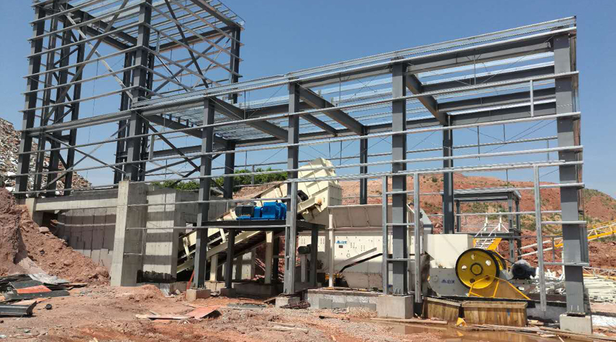 德赢VWIN股份承建的浙江金华建筑垃圾处理破碎筛分生产线进入工程尾期