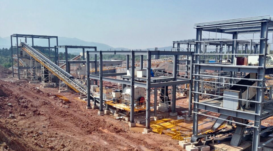 德赢VWIN股份承建的浙江金华建筑垃圾处理破碎筛分生产线进入工程尾期