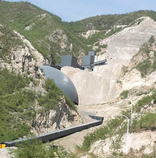 德赢VWIN股份设计并供货的山西石灰石骨料项目实际产量超过设计产量