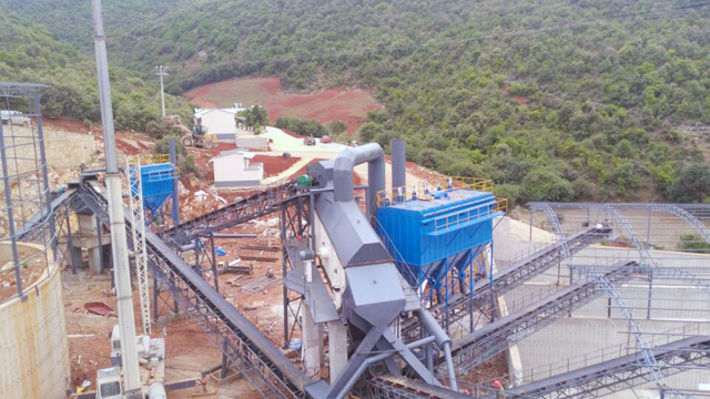 新项目|云南年产300万吨石灰石骨料生产线近期顺利完成安装调试