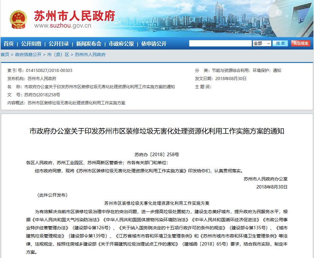 德赢VWIN股份董事长杨安民应邀作为专家组组长参加苏州市装修垃圾项目评审会