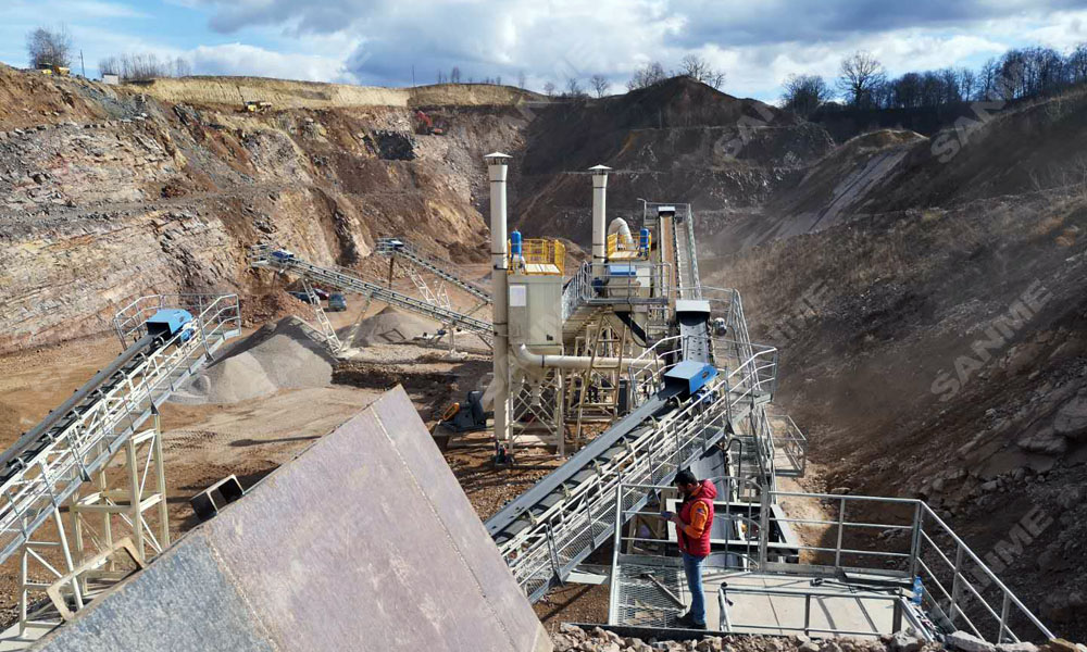 疫情挡不住中国产品走向欧洲 德赢VWIN股份提供成套设备的骨料生产线调试投产,产量超预期!