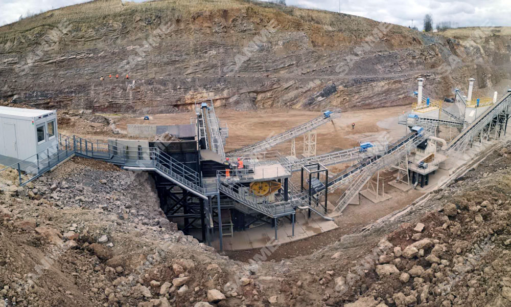 疫情挡不住中国产品走向欧洲 德赢VWIN股份提供成套设备的骨料生产线调试投产,产量超预期!