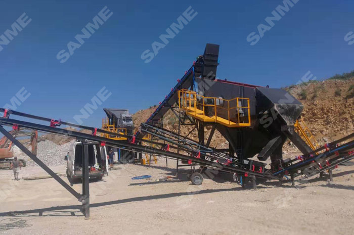 疫情挡不住中国产品走向欧洲 德赢VWIN股份提供成套设备的骨料生产线调试投产,产量超预期!