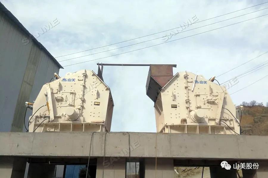 新项目|安装中的河北时产500吨片麻岩骨料生产线