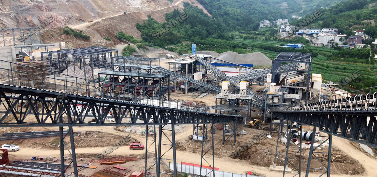 喜讯|华新水泥长阳时产2000吨骨料生产线全线重载试车成功