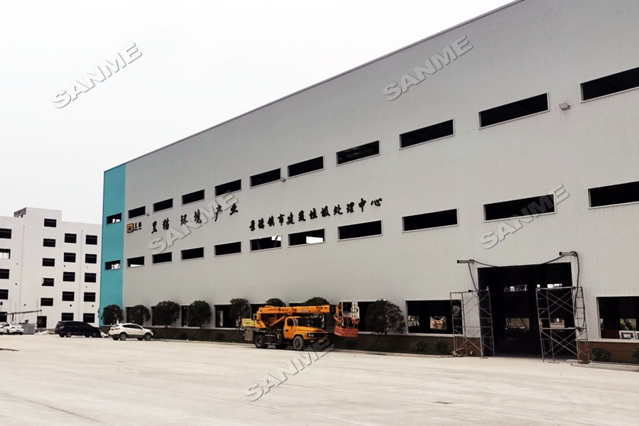 新项目|江西景德镇年处理100万吨建筑固废循环再利用项目完成主机设备安装