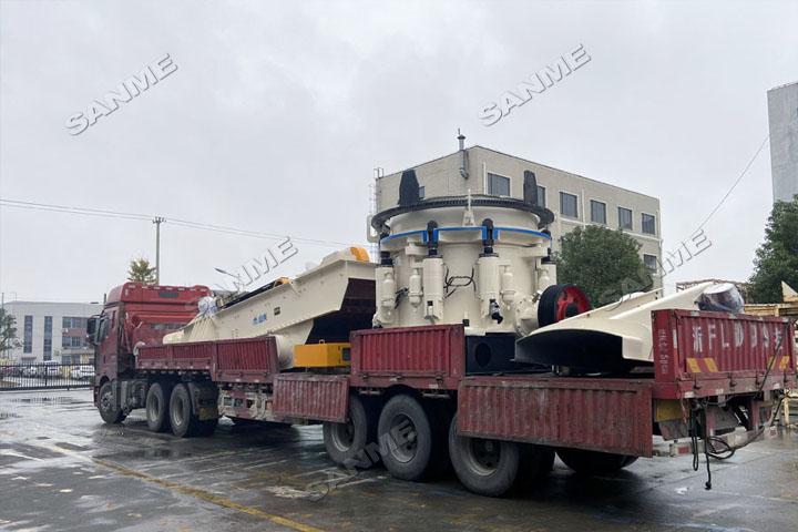 上海德赢VWIN股份SMS4000液压圆锥破等高性能破碎筛分装备助力浙江临海凝灰岩骨料项目