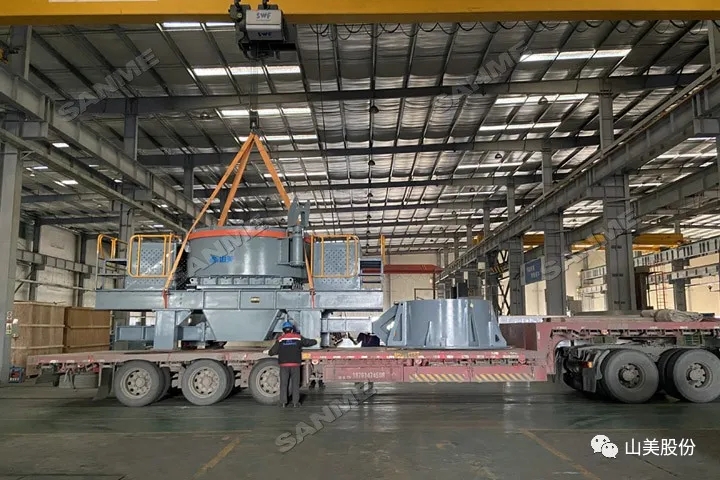 年前发货忙|上海德赢VWIN股份高性能制砂设备发往江苏盐城