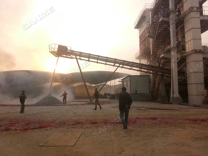 建筑垃圾制砂生产现场图 建筑垃圾制砂生产现场图