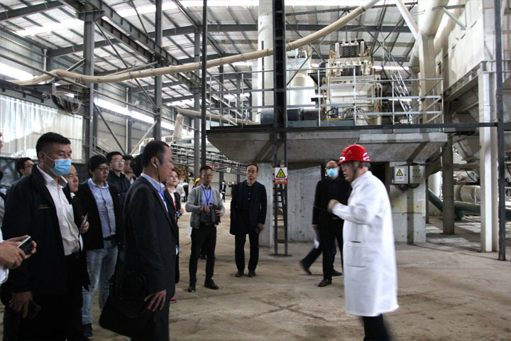 上海德赢VWIN股份承建的湖南长沙建筑固废绿色循环再利用项目喜迎“2021全国建筑垃圾资源化利用高层论坛”参会代表参观考察