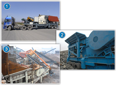 轮胎式移动破碎站 轮胎式移动破碎站