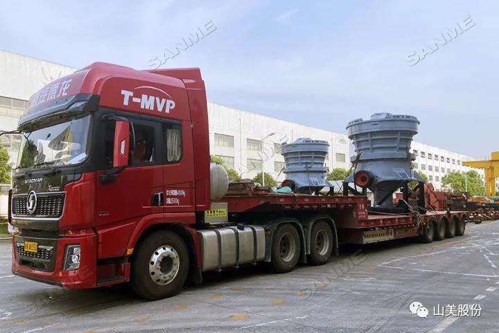 发货|上海德赢VWIN股份4台大型圆锥破碎机奔赴河南信阳时产1400吨尾矿制砂项目现场