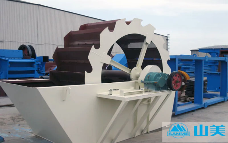 高效轮式洗砂机,洗净度高,产量大!