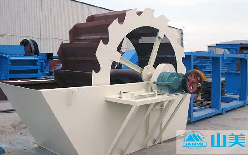常用洗沙设备:轮斗式洗沙机
