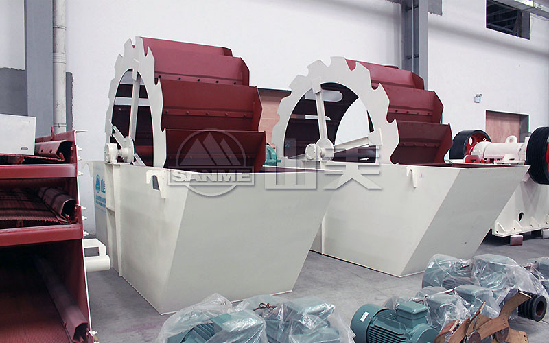 常用洗沙设备:轮斗式洗沙机