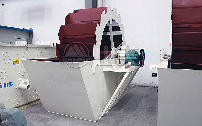 常用洗沙设备:轮斗式洗沙机