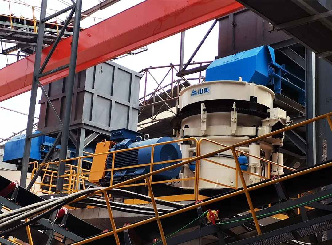 德赢VWINE-SMS欧星系列液压圆锥破碎机施工现场(二)